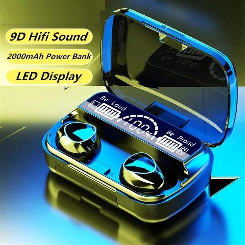 *Product Name*: M10 Black Earbuds 9D Hifi 2000mAh Power Bank