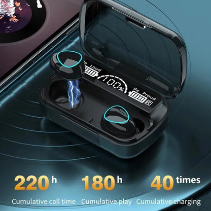*Product Name*: M10 Black Earbuds 9D Hifi 2000mAh Power Bank