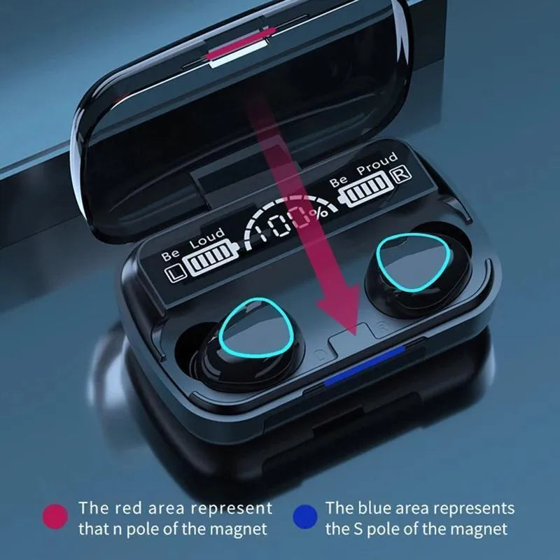 *Product Name*: M10 Black Earbuds 9D Hifi 2000mAh Power Bank