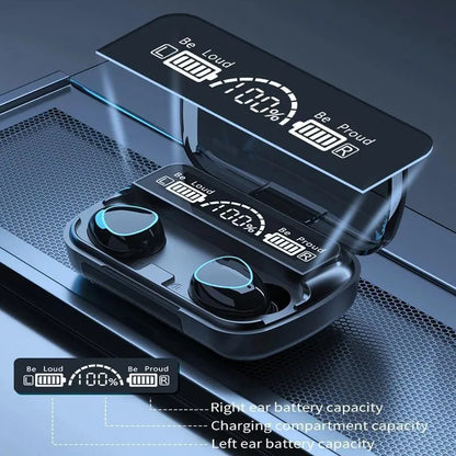 *Product Name*: M10 Black Earbuds 9D Hifi 2000mAh Power Bank