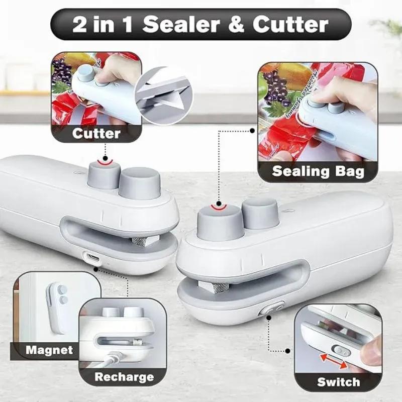 Portable USB C-Sealing Machine White