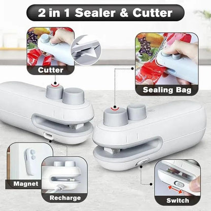 Portable USB C-Sealing Machine White