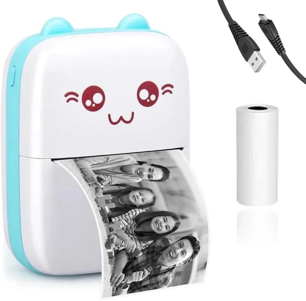 Cute Pink Pocket Printer for Students & Creators