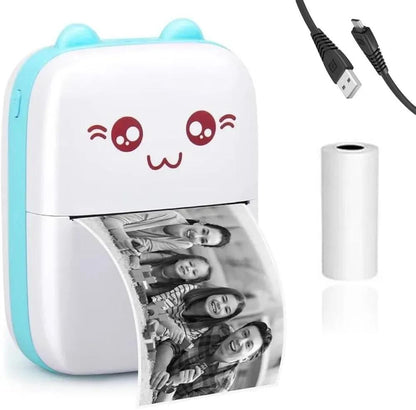 Cute Pink Pocket Printer for Students & Creators